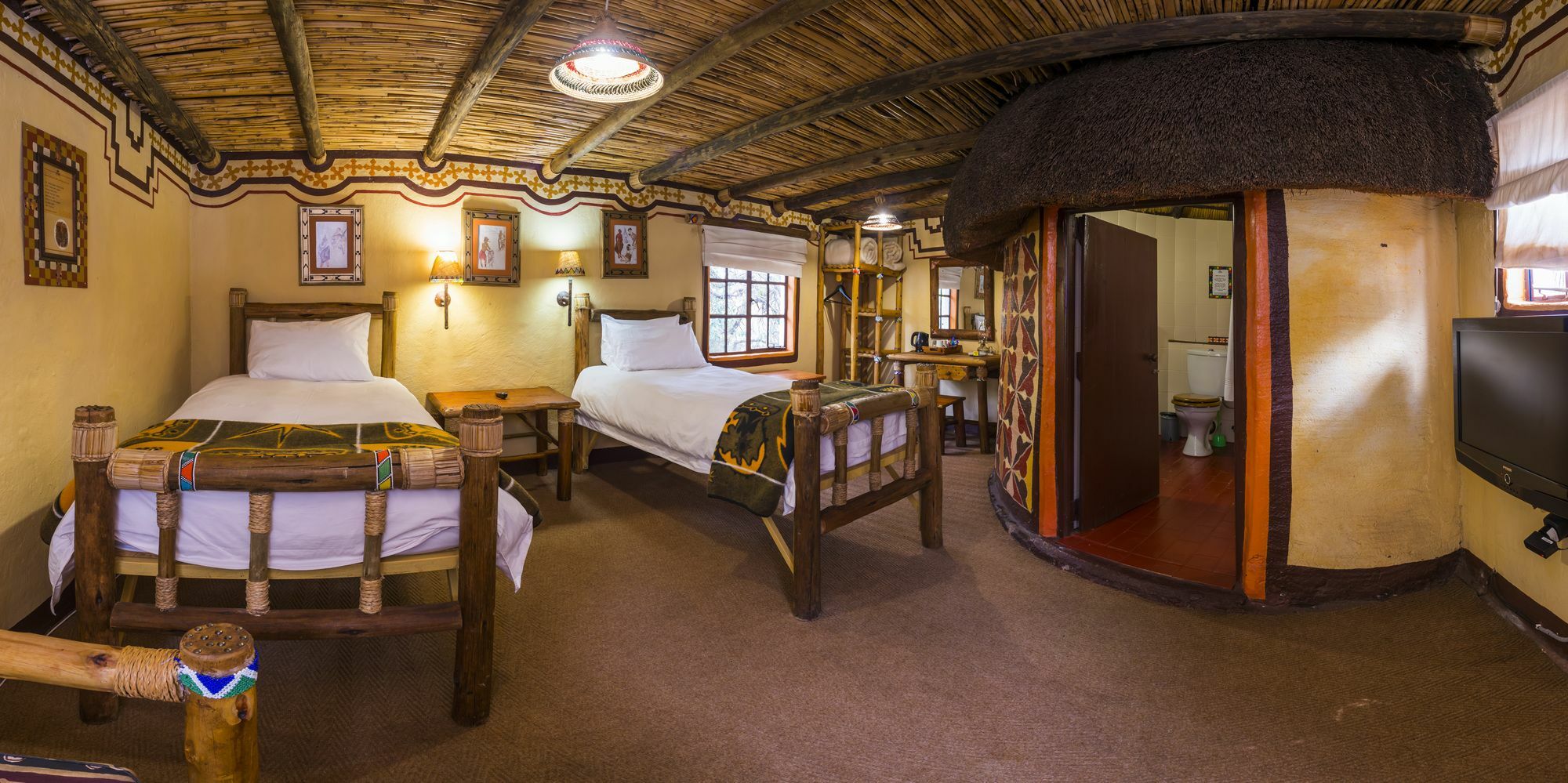 Aha Lesedi African Lodge & Cultural Village Broederstroom Exteriér fotografie