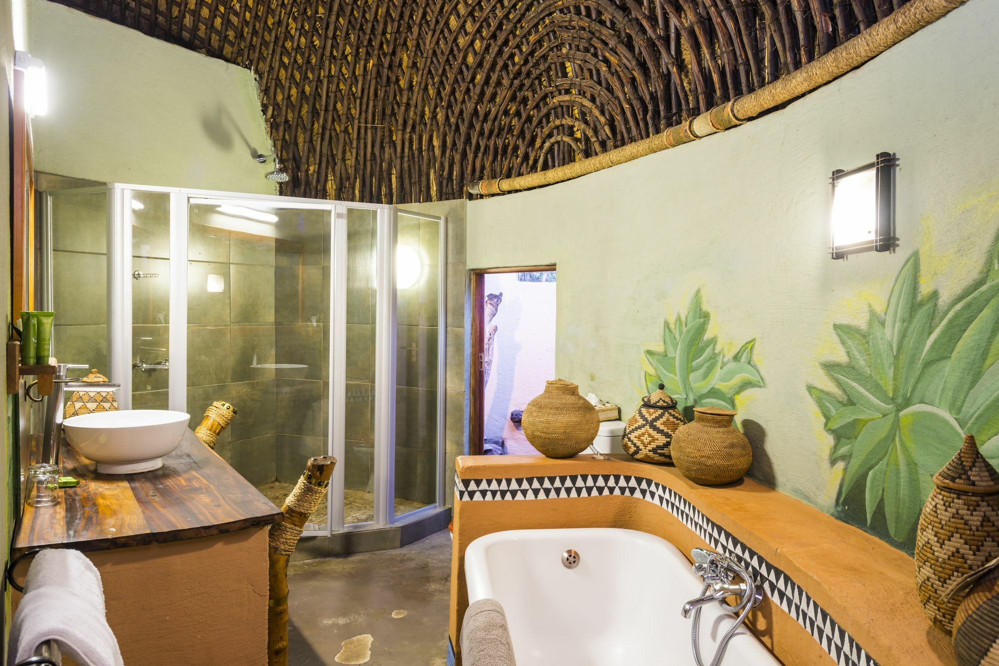 Aha Lesedi African Lodge & Cultural Village Broederstroom Exteriér fotografie